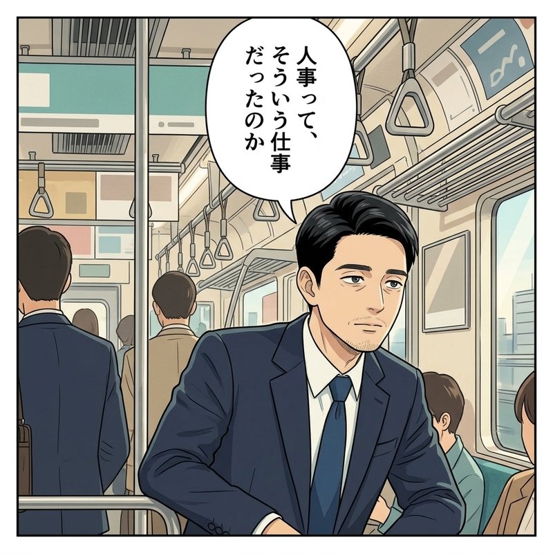 廊下で先輩から『ハラスメントの噂もあるらしい』と耳打ちされ眉をひそめる山田君（コマ3）