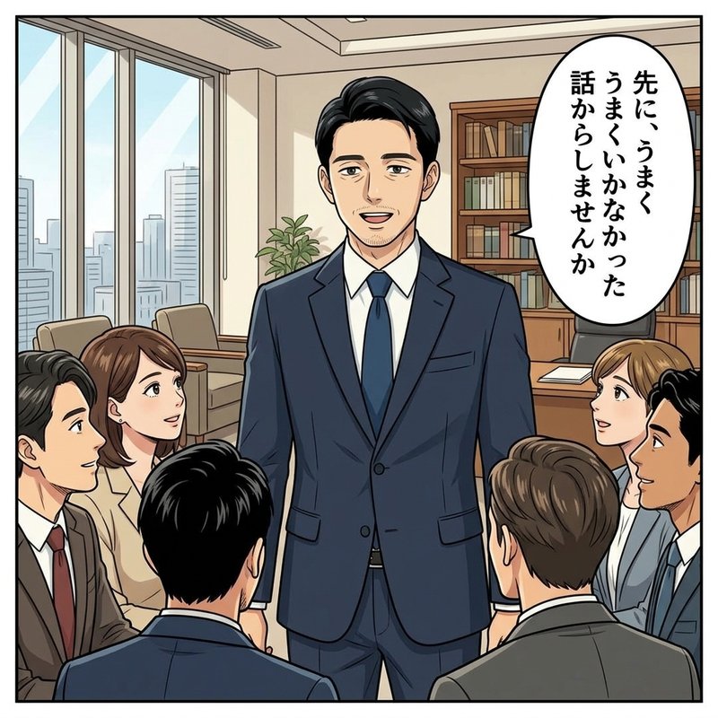 社長『君をプロジェクトリーダーにするから、他の部署にも展開してくれないか』（コマ3）